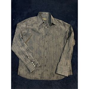 Y2K Roar Casual Button Down Shirt Longsleeve All Over Print XL Men’s Affliction